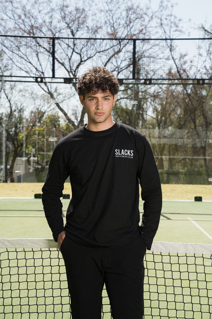 Slacks By It Unisex Tennis Tee, oversized fit